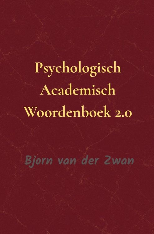 Produktbild: Psychologische Academisch Woordenboek 2.0