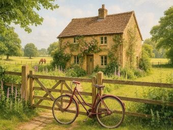 Produktbild: CALVENDO Puzzle Sommerpause am Gartentor | 1000 Teile Lege-Gr&ouml;&szlig;e 64x48cm Foto-Puzzle f&uuml;r gl&uuml;ckliche Stunden