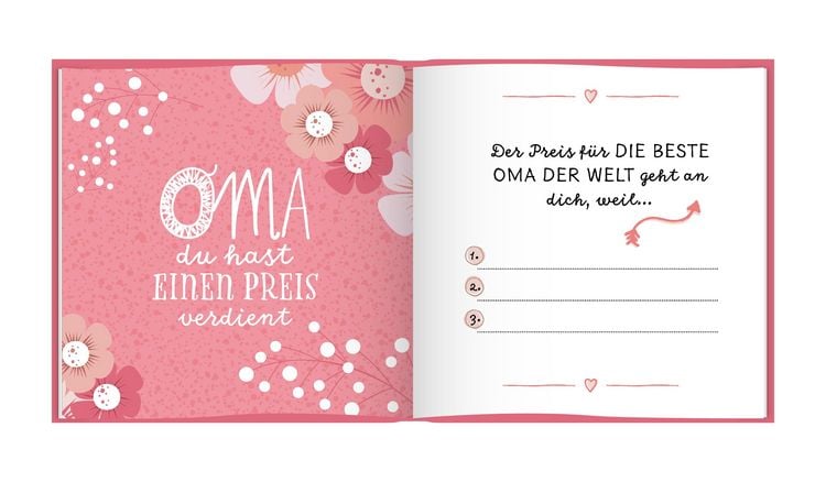 Produktbild: Das Erinnerungsbuch f&uuml;r die beste Oma der Welt. Ausf&uuml;llbuch zum Verschenken f&uuml;r die Oma zum Geburtstag, oder Muttertag. Liebevolle Geschenkidee f&uuml;r Oma von Enkeltochter und Enkelsohn. Geschenkbuch