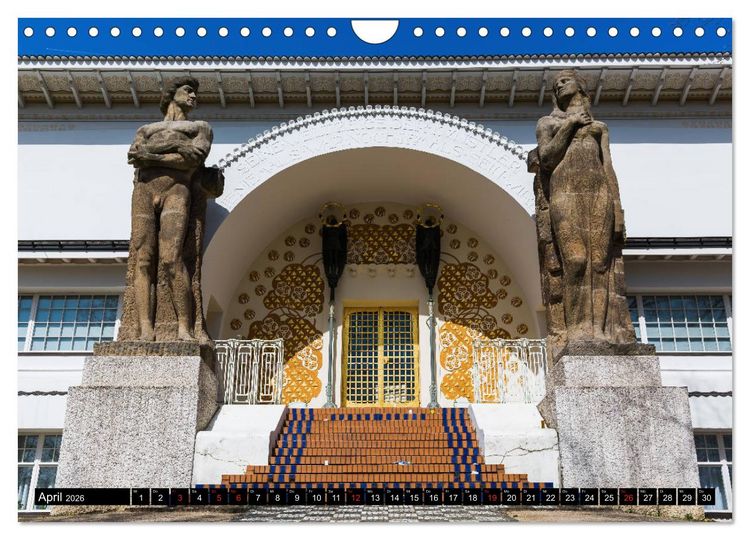 Produktbild: Jugendstilarchitektur - ein Bilderbogen quer durch Europa (Wandkalender 2026 DIN A4 quer), CALVENDO Monatskalender
