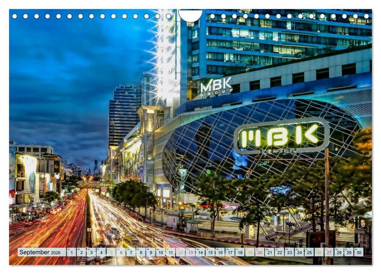 Produktbild: Bangkok - K&ouml;nigreich Thailand (Wandkalender 2026 DIN A4 quer), CALVENDO Monatskalender