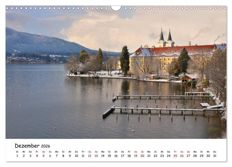 Produktbild: Winterstimmung am Tegernsee (Wandkalender 2026 DIN A3 quer), CALVENDO Monatskalender