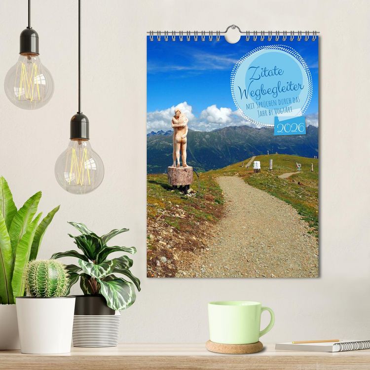 Produktbild: Zitate Wegbegleiter, mit Spr&uuml;chen durch das Jahr by VogtArt (Wandkalender 2026 DIN A4 hoch), CALVENDO Monatskalender