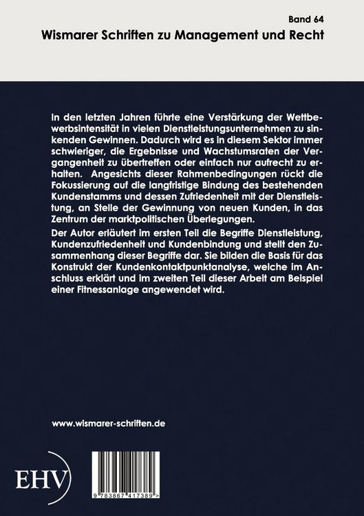 Produktbild: Verbesserung der Servicequalit&auml;t im Dienstleistungssektor durch die Kundenkontaktpunktanalyse