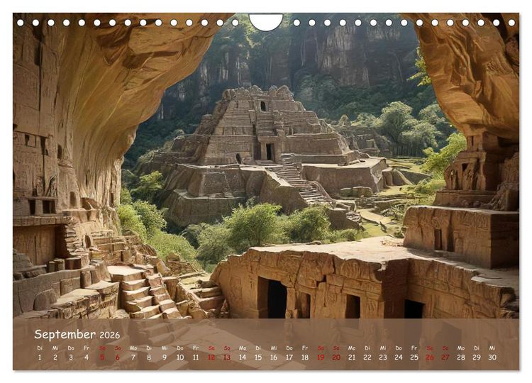 Produktbild: Faszination Maya: Einblicke in eine versunkene Welt (Wandkalender 2026 DIN A4 quer), CALVENDO Monatskalender