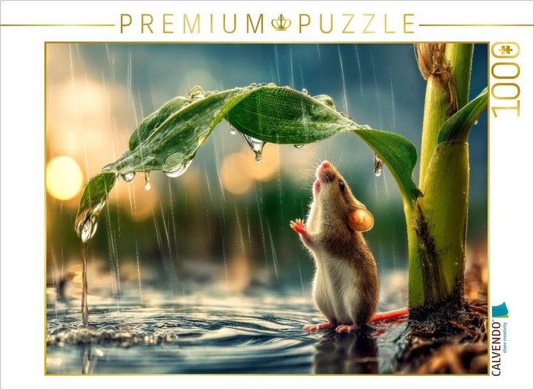 Produktbild: CALVENDO Puzzle Das ist aber ein welliges Blatt | 1000 Teile Lege-Gr&ouml;&szlig;e 64x48cm Foto-Puzzle f&uuml;r gl&uuml;ckliche Stunden