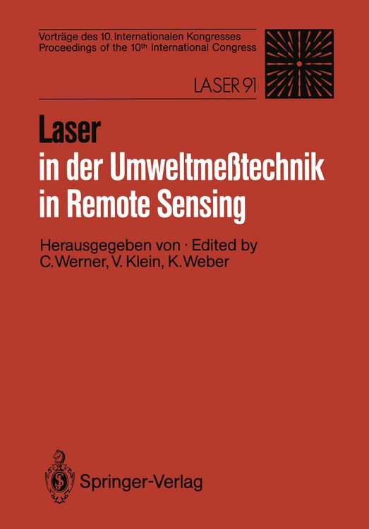 Produktbild: Laser in der Umweltme&szlig;technik / Laser in Remote Sensing