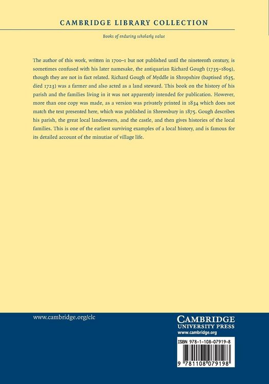 Produktbild: The Antiquities and Memoirs of the Parish of Myddle, County of Salop