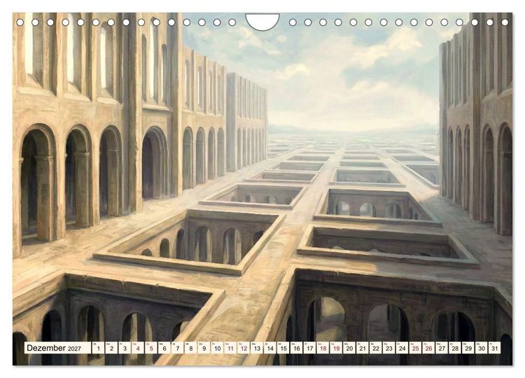 Produktbild: Welten der Literatur - Zw&ouml;lf Zust&auml;nde des Imagin&auml;ren (Wandkalender 2027 DIN A4 quer), CALVENDO Monatskalender