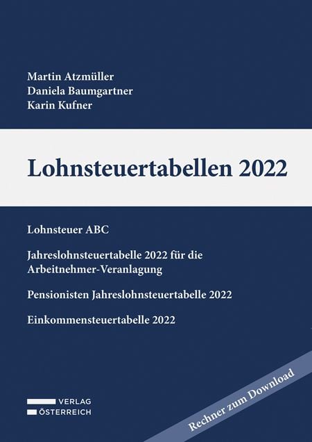 Produktbild: Lohnsteuertabellen 2022
