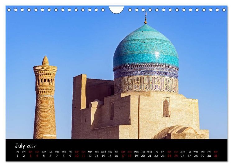 Produktbild: Uzbekistan Land of 1001 nights (Wall Calendar 2027 DIN A4 landscape), CALVENDO 12 Month Wall Calendar