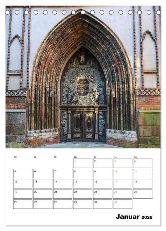 Produktbild: Bezauberndes Stralsund (Tischkalender 2026 DIN A5 hoch), CALVENDO Monatskalender