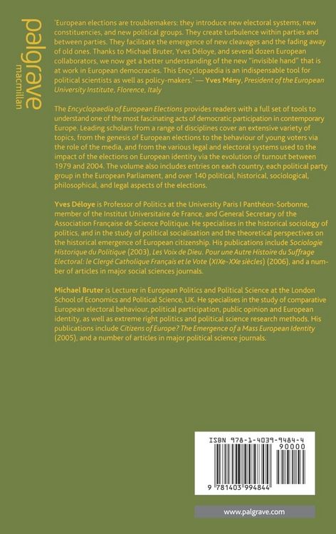 Produktbild: Encyclopaedia of European Elections