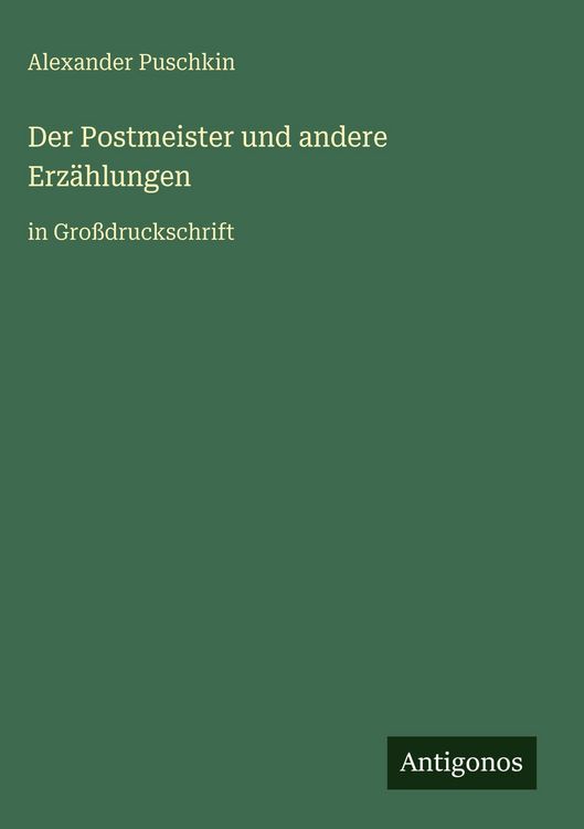 Produktbild: Der Postmeister und andere Erz&auml;hlungen