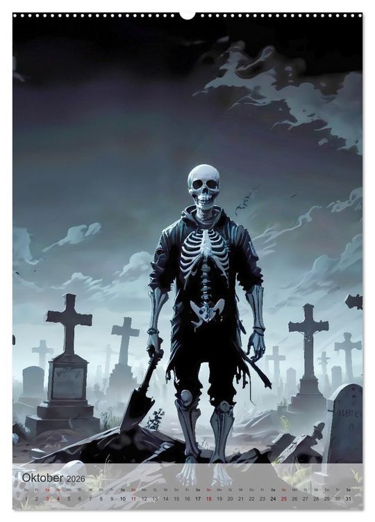 Produktbild: Kreaturen der Dunkelheit - Legend&auml;re Albtr&auml;ume (hochwertiger Premium Wandkalender 2026 DIN A2 hoch), Kunstdruck in Hochglanz