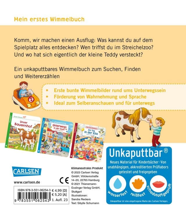 Produktbild: Unkaputtbar: Mein erstes Wimmelbuch: Wir machen einen Ausflug