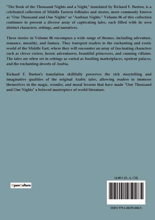 Produktbild: The Book of the Thousand Nights and a Night