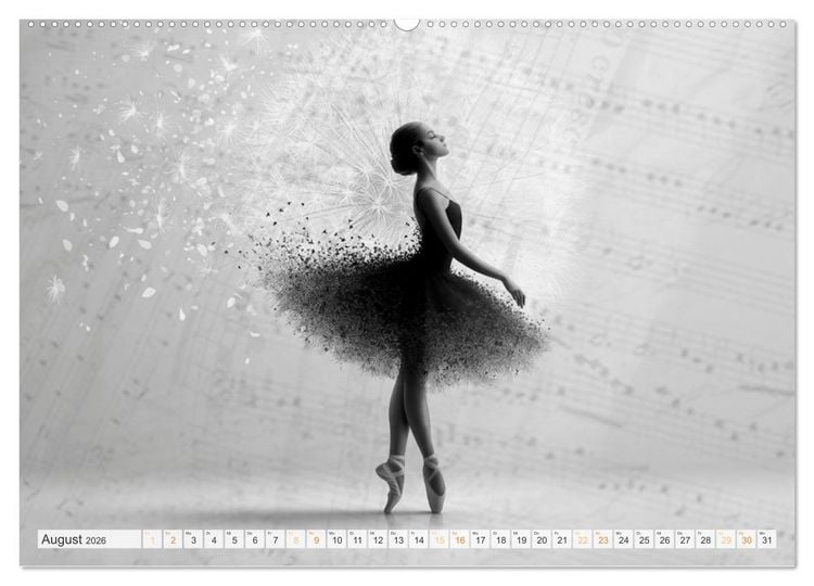 Produktbild: Im Pas de Deux mit der Stille (hochwertiger Premium Wandkalender 2026 DIN A2 quer), Kunstdruck in Hochglanz