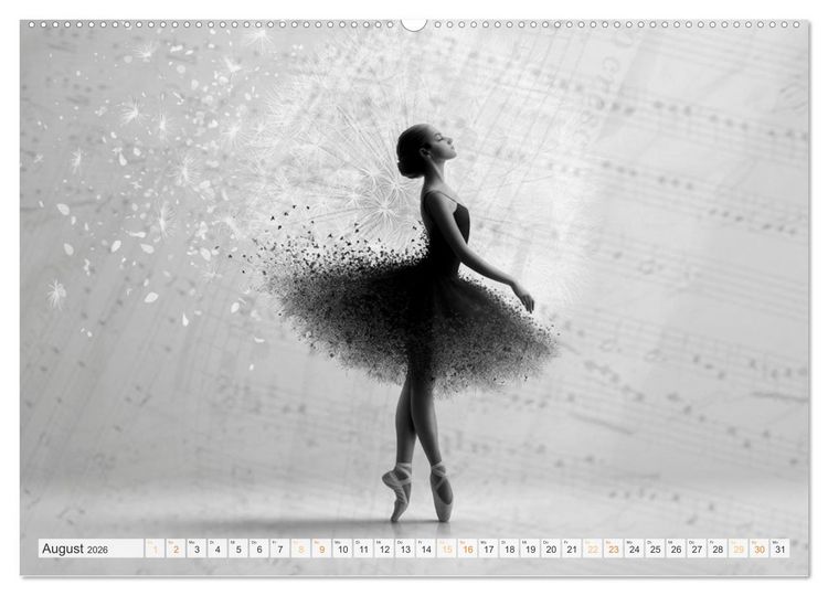 Produktbild: Im Pas de Deux mit der Stille (Wandkalender 2026 DIN A2 quer), CALVENDO Monatskalender