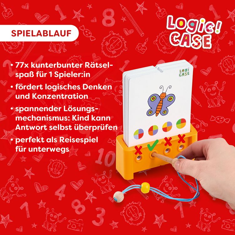 Produktbild: HABA 2013177001 - Logic! CASE SOLO-Challenge 7+, 77x R&auml;tselspa&szlig;, Denkspiel, Starter Set
