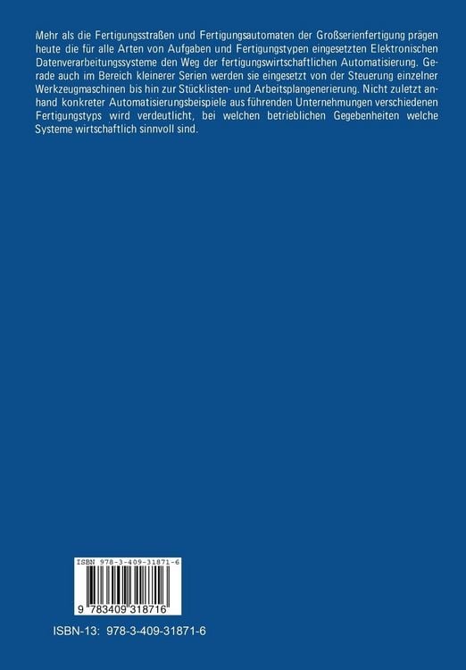Produktbild: Computergest&uuml;tzte Fertigungswirtschaft