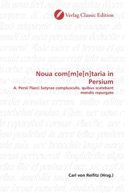 Produktbild: Noua com[m]e[n]taria in Persium