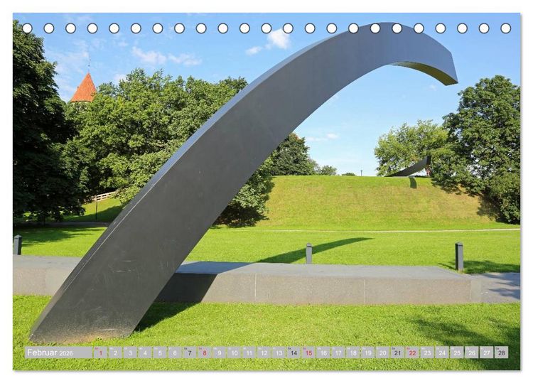 Produktbild: Die Altstadt von Tallinn (Tischkalender 2026 DIN A5 quer), CALVENDO Monatskalender