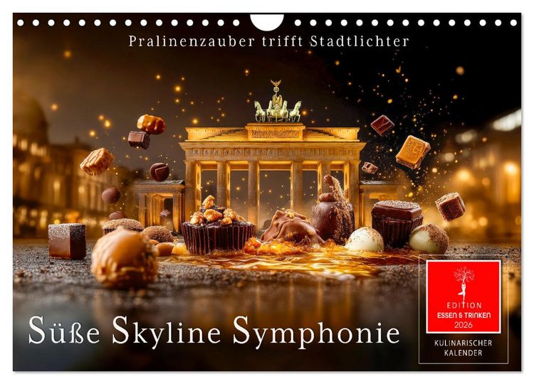 Produktbild: S&uuml;&szlig;e Skyline Symphonie (Wandkalender 2026 DIN A4 quer), CALVENDO Monatskalender