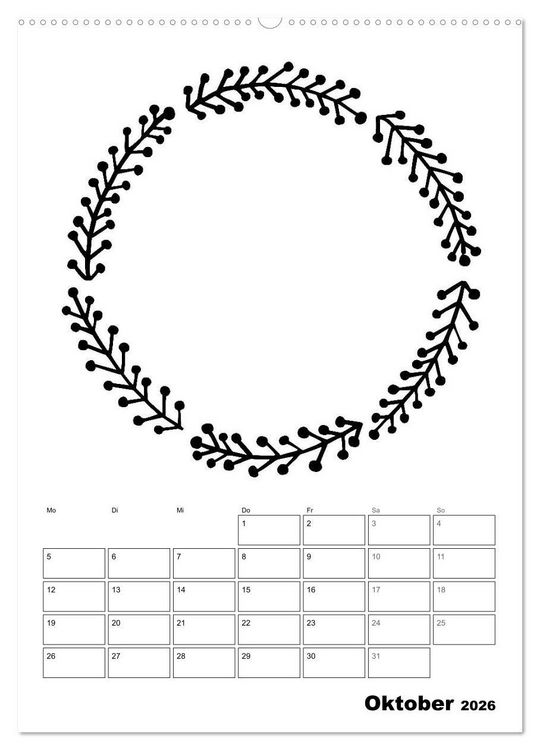 Produktbild: Rahmen Bastel-Kalender - DIY Fotos-Spr&uuml;che-Zitate (hochwertiger Premium Wandkalender 2026 DIN A2 hoch), Kunstdruck in Hochglanz
