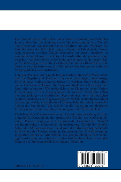 Produktbild: Die Diagnosef&auml;higkeit der Soziologie