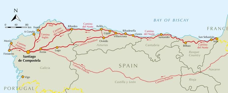 Produktbild: The Camino Ingles and Ruta do Mar