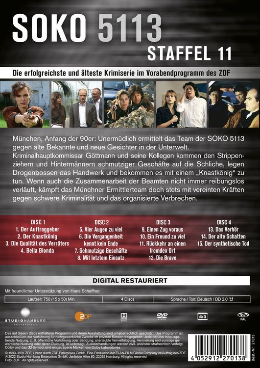 Produktbild: Soko 5113 - Staffel 11 [4 DVDs]