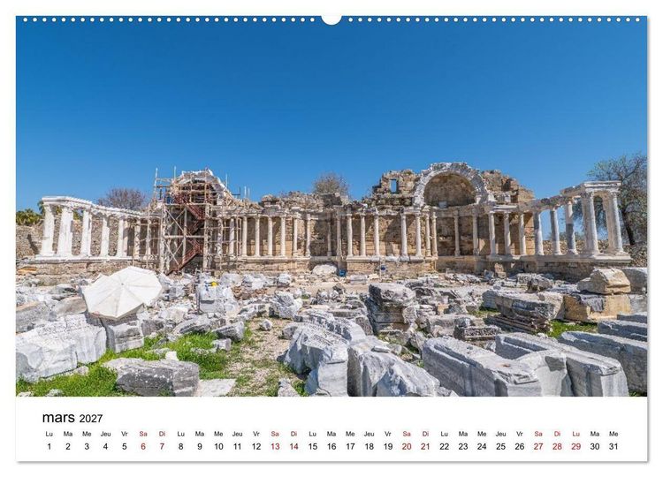 Produktbild: LA RIVIERA TURQUE Antiquit&eacute;. C&ocirc;te. Lumi&egrave;re. (Calendrier mural haut de gamme 2027 DIN A2 vertical), CALVENDO calendrier mensuel