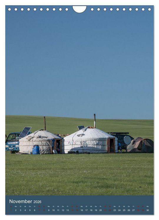 Produktbild: Mongolei - Mensch, Natur und Religion im Einklang (Wandkalender 2026 DIN A4 hoch), CALVENDO Monatskalender