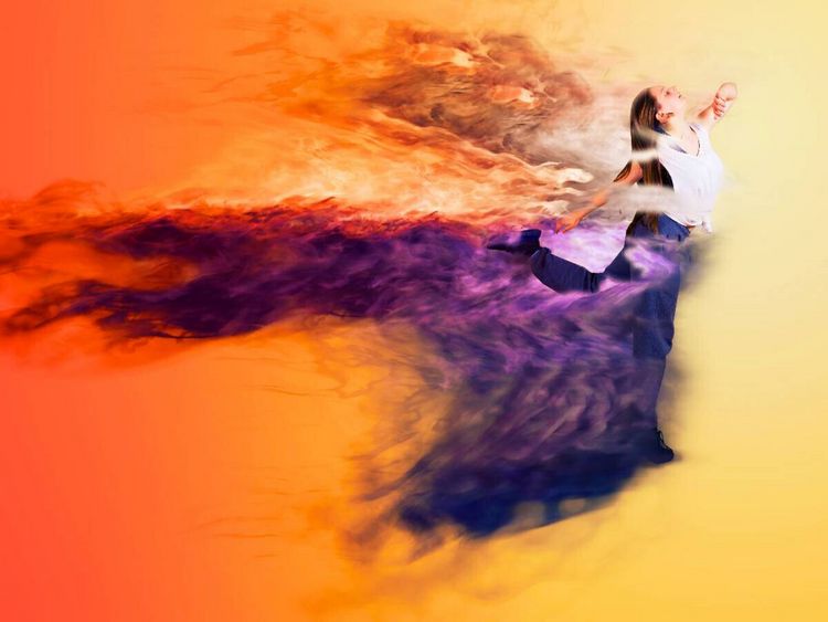 Produktbild: CALVENDO Puzzle The Dance Explosion "Nebel" | 1000 Teile Lege-Gr&ouml;&szlig;e 64x48cm Foto-Puzzle f&uuml;r gl&uuml;ckliche Stunden
