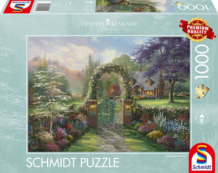 Schmidt Spiele 59605 Puzzle 1000 Pezzi "Garry Walton - Elektronik-Shop" - Illustrazione Fantasy, Dimensioni 69,3x49,3 Cm