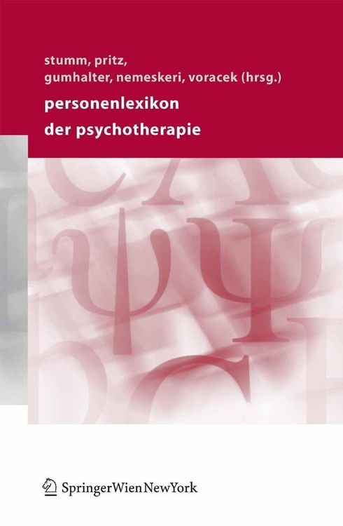 Produktbild: Personenlexikon der Psychotherapie