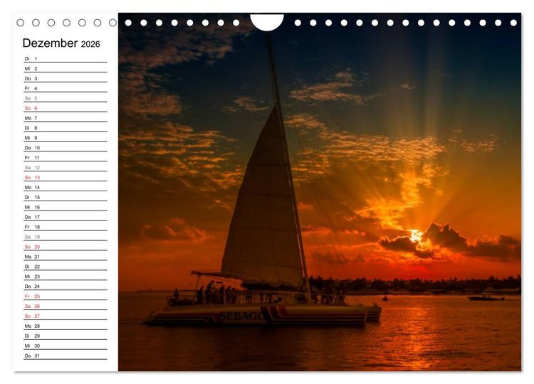 Produktbild: FLORIDA KEYS und KEY WEST Malerische Reiseroute (Wandkalender 2026 DIN A4 quer), CALVENDO Monatskalender
