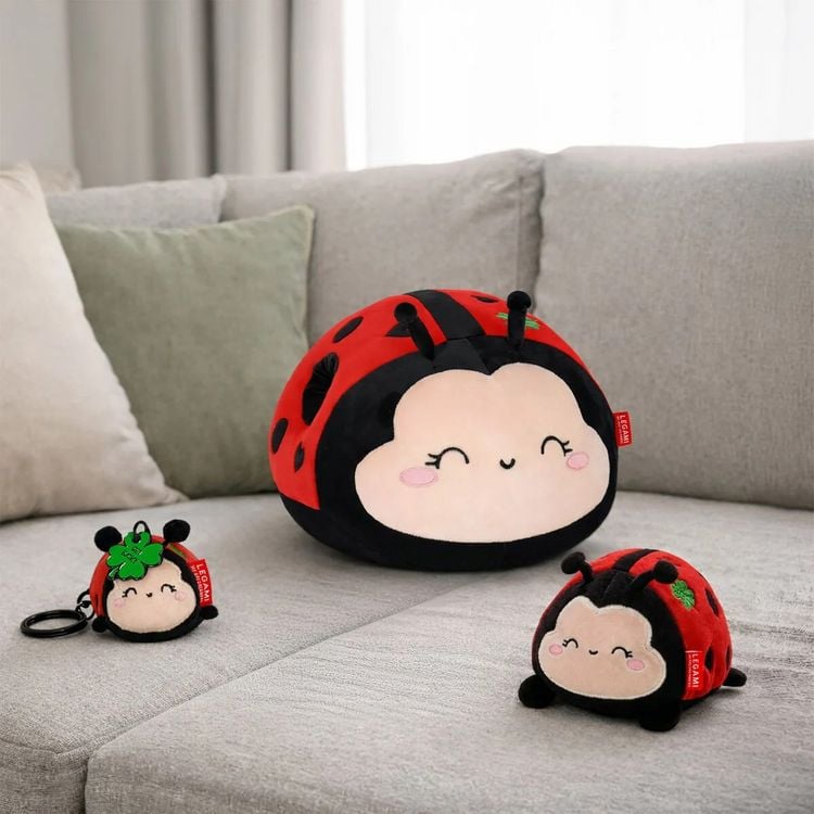 Produktbild: Legami Kissen - Super Soft! - Ladybug "Get Lucky"