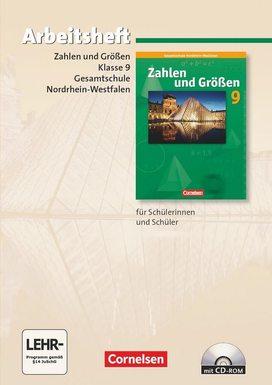 Produktbild: Zahlen und Gr&ouml;&szlig;en - Kernlehrpl&auml;ne Gesamtschule Nordrhein-Westfalen - 9. Schuljahr - Grund- und Erweiterungskurs