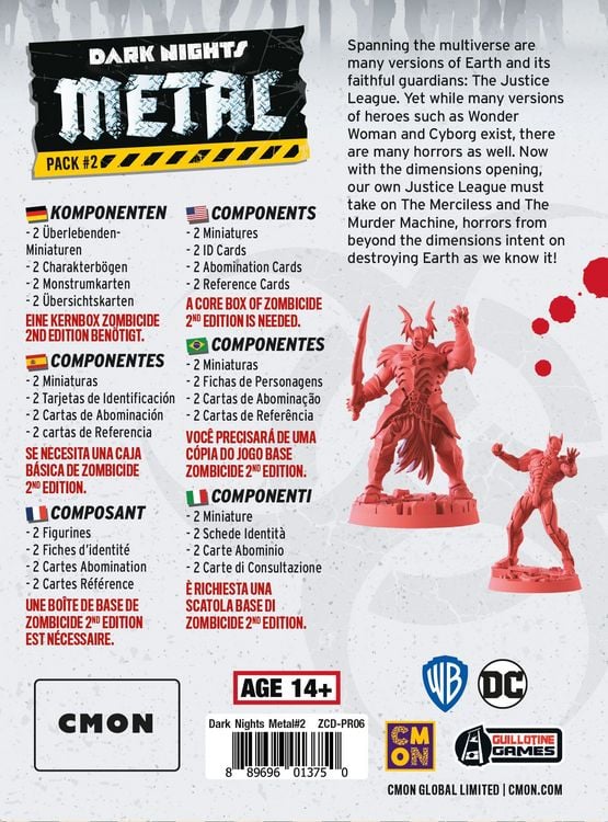 Produktbild: Zombicide - Zweite Edition: Batman Dark Nights Metal Pack 2