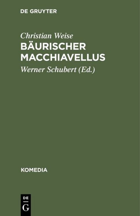 Produktbild: B&auml;urischer Macchiavellus
