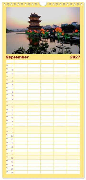 Produktbild: Familienplaner 2027 - Vietnams verborgenes Paradies mit 5 Spalten (Wandkalender, 21 x 45 cm) CALVENDO