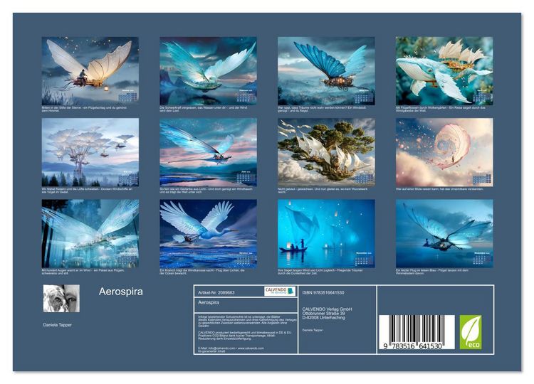 Produktbild: Aerospira (Wandkalender 2026 DIN A4 quer), CALVENDO Monatskalender