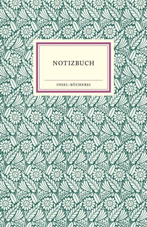 Produktbild: Notizbuch Insel-B&uuml;cherei &raquo;Blumendekor waldgr&uuml;n&laquo;