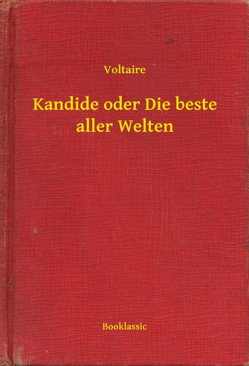Produktbild: Kandide oder Die beste aller Welten