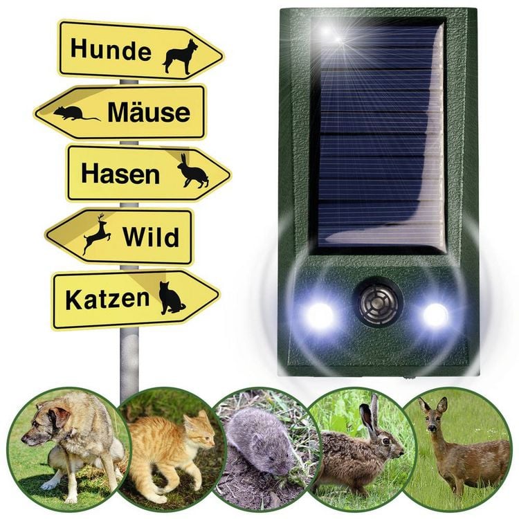 Produktbild: Gardigo Solar-Tierabwehr Basic Tierabwehrger&auml;t Funktionsart Multifrequenz, LED-Licht 1St.