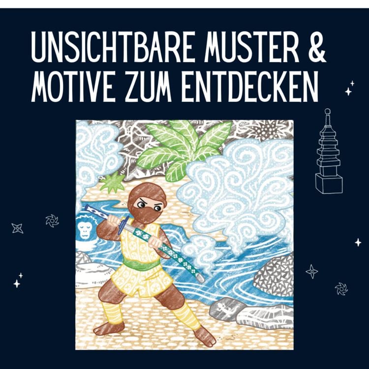 Produktbild: Zauberpapier Malbuch Ninjas