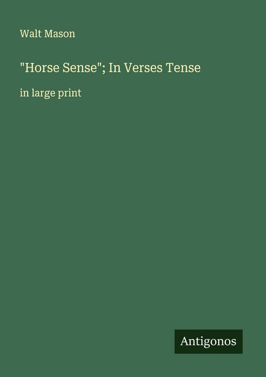 Produktbild: "Horse Sense"; In Verses Tense