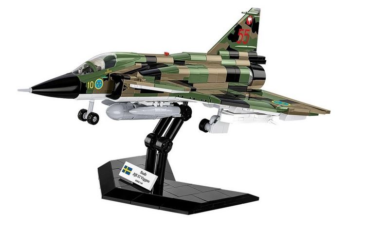 Produktbild: COBI Armed Forces 5911 - Saab AJS 37 Viggen, Bausatz 1:48, 911 Klemmbausteine